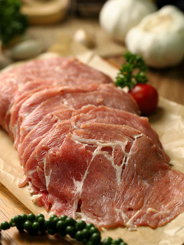 สันคอหมูหั่นบาง